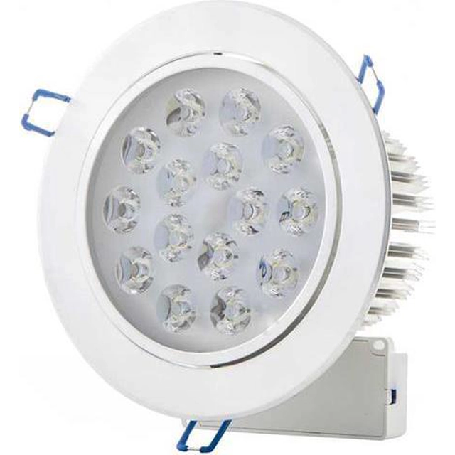 LEDsviti LED ενσωματωμένο σημείο φωτός 15x 1W ψυχρό λευκό (381)
