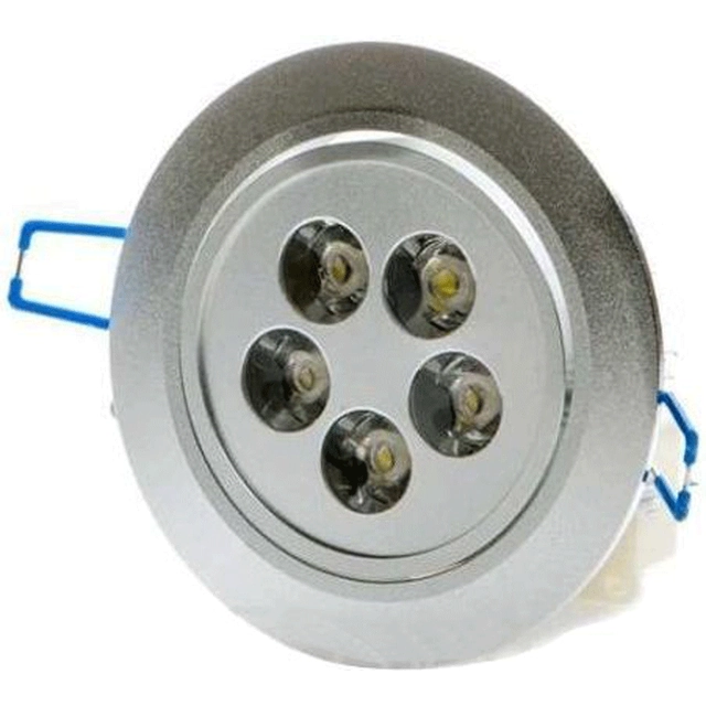 LEDsviti LED įmontuotas prožektorius 5x 1W šaltai baltas (2699)