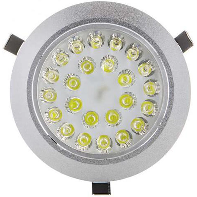 LEDsviti LED inbyggd spotlight 24x 1W kallvit (2704)