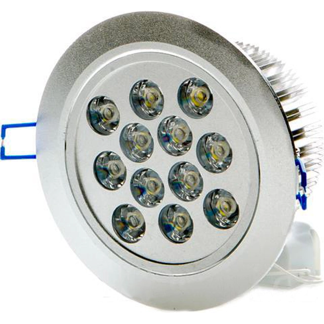 LEDsviti LED sisseehitatud prožektor 12x 1W päevasel ajal valge (378)