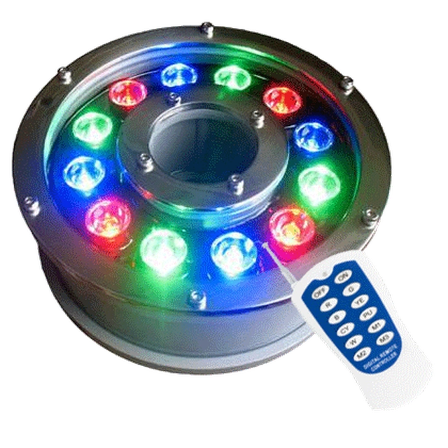 LEDsviti LED svetilka za vodnjak RGB 9 24V s krmilnikom (8966)