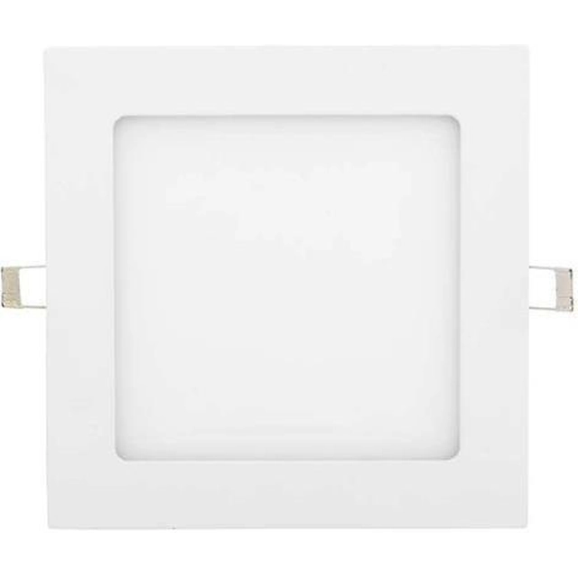 LEDsviti Λευκό ενσωματωμένο πάνελ LED με δυνατότητα ρύθμισης του φωτισμού 175x175mm 12W ημέρα λευκό (6757) + 1x ρυθμιζόμενη πηγή