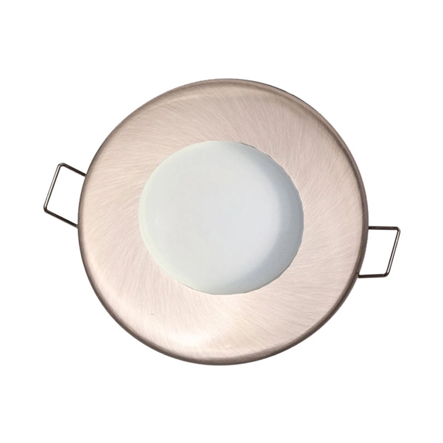 LEDsviti Nikel LED stropna svjetiljka za kupaonicu 5W 12V IP44 dnevno bijela (14015) + 1x okvir