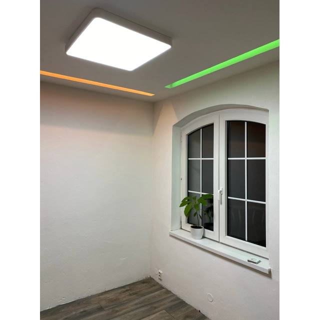 LEDsviti Γκρι πάνελ LED σχεδιαστή 400x400mm 24W ημέρα λευκό (9806)