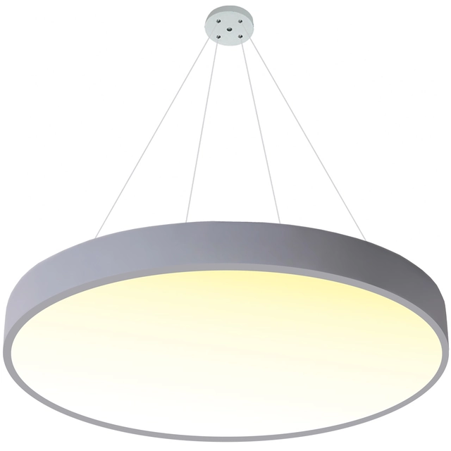 LEDsviti Painel de LED com design cinza suspenso 400mm 24W branco quente (13155) + 1x Fio para pendurar painéis - 4 conjunto de fios