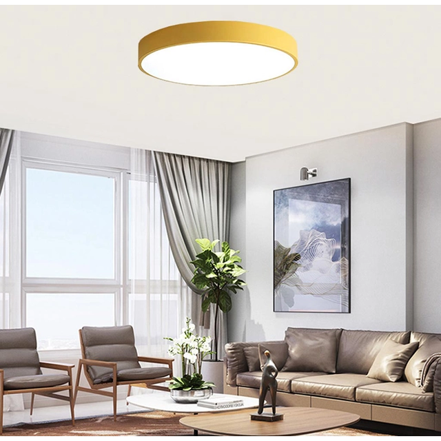 LEDsviti Painel de LED de design amarelo 500mm 36W dia branco (9812)