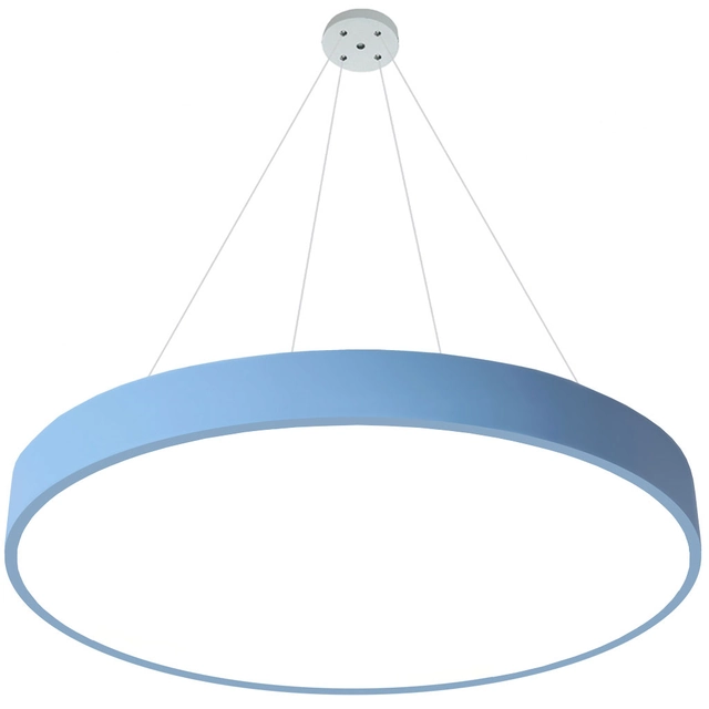 LEDsviti Painel de LED de design azul suspenso 500mm 36W dia branco (13148) + 1x Fio para pendurar painéis - 4 conjunto de fios