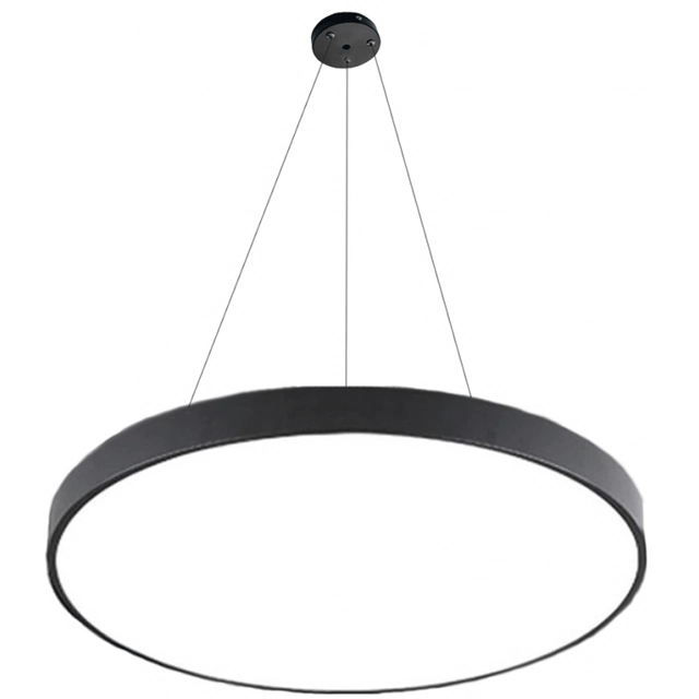 LEDsviti Panel LED de diseño negro colgante 400mm 24W blanco día (13106)