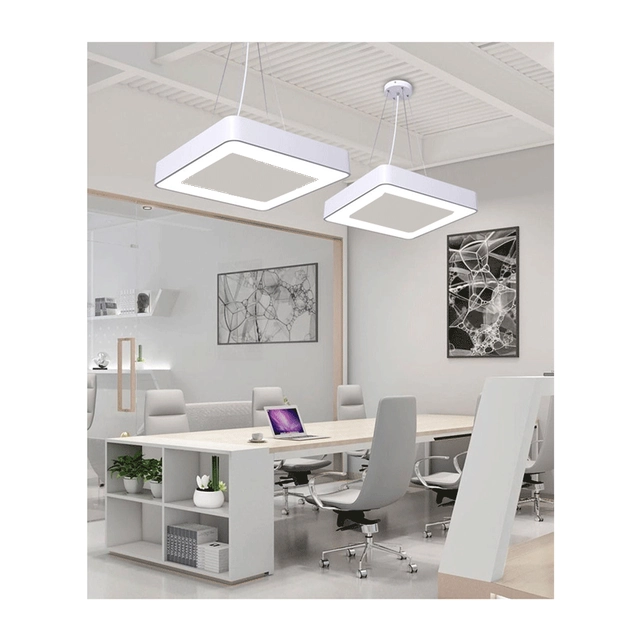 LEDsviti Panneau LED de plafond blanc carré 36W blanc diurne (13042)