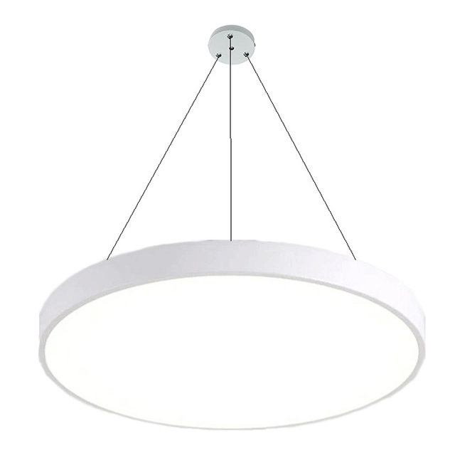 LEDsviti Panneau LED suspendu design blanc 400mm 24W blanc chaud (13109) + 1x Câble pour panneaux suspendus - Jeu de câbles 4