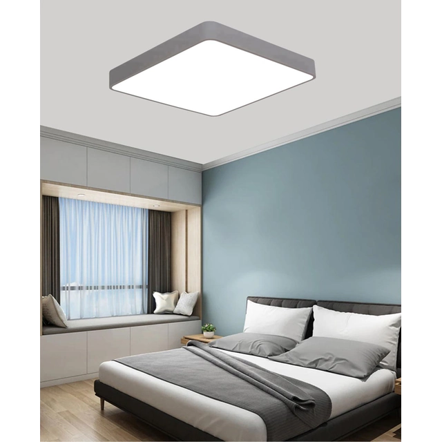 LEDsviti Pannello LED di design grigio 500x500mm 36W bianco giorno (9808)