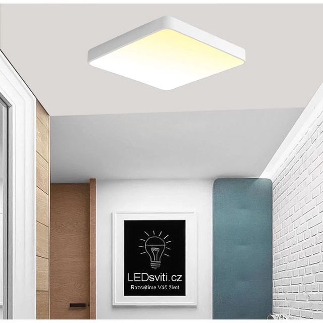 LEDsviti Pannello LED di design grigio 600x600mm 48W bianco caldo (9837)