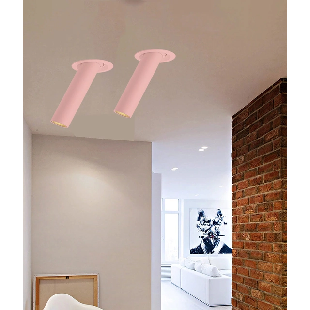 LEDsviti Pink LED indbygget tynd lampe 5W 30cm 4000K (12997)