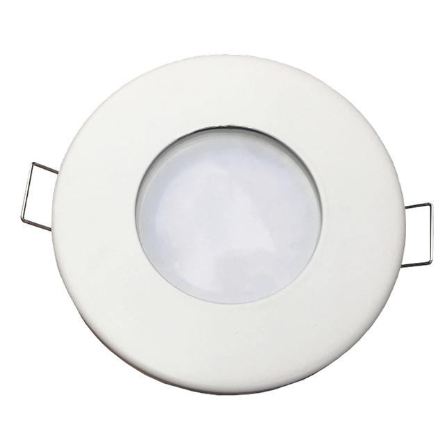 LEDsviti Plafón de baño LED blanco 5W 12V IP44 blanco día (14014) + marco 1x