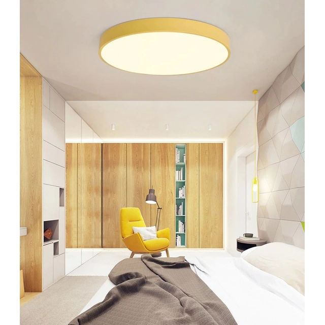 LEDsviti Yellow designer LED panel 600mm 48W warm white (9839)