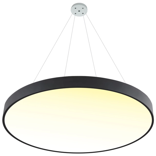 LEDsviti Závěsný Černý designový LED panel 400mm 24W teplá bílá (13107)