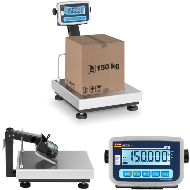 Legalized warehouse platform scale BEKO+ TEM RS232 150kg / /50g