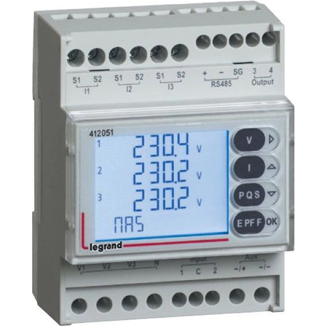 Legrand-Analysator-Parameter für EMDX3 TH35 RS485 (412051)