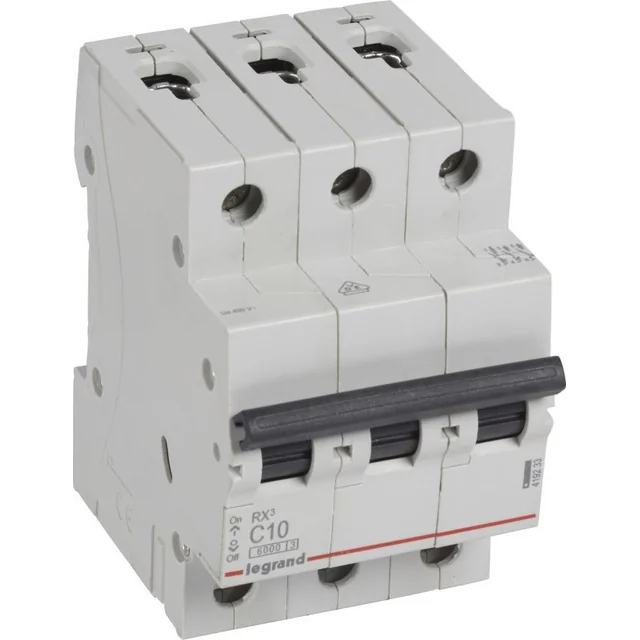 Legrand Automatic circuit breaker LEGRAND 419233 3P, 10 A, 6 kA C