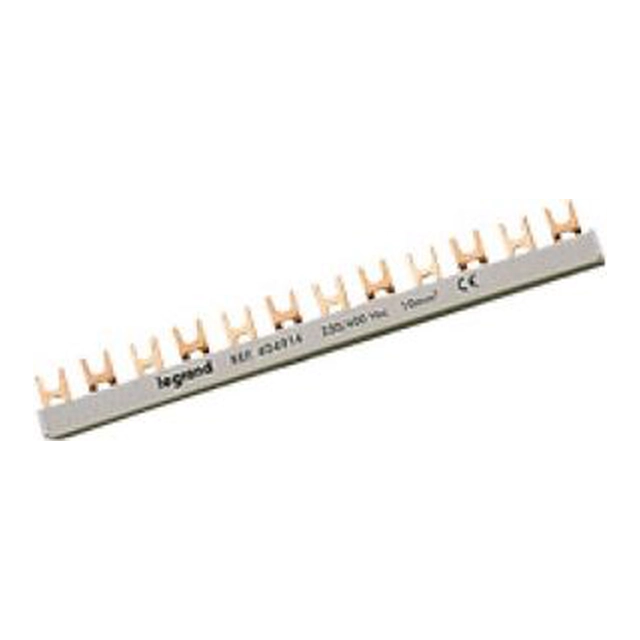 Legrand Busbar 2P 80A 16mm2 schoppen 56 mod. met voeding 3P+N BI2-16-56Z (404916)