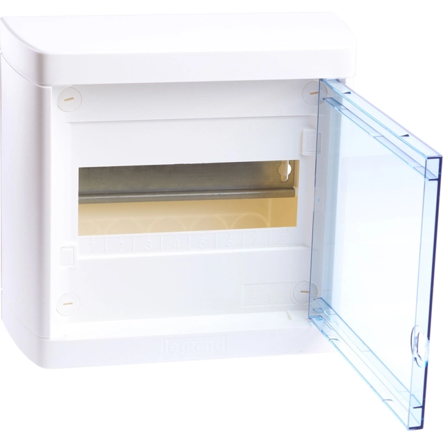 Legrand Einreihige Schaltanlage Nedbox 1x8 transparente Tür 601245