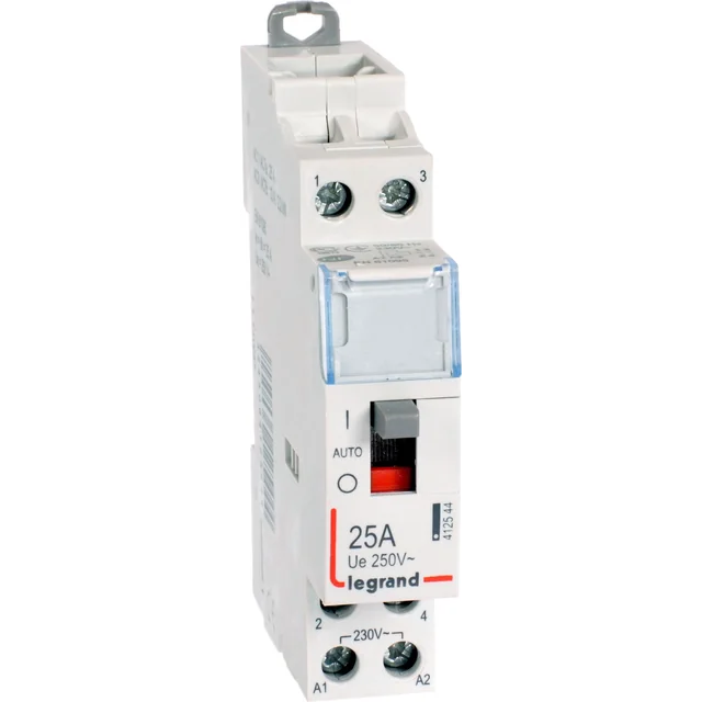 Legrand Modulær kontaktor 25A 2Z 0R 230V AC med manuel styring - 412544