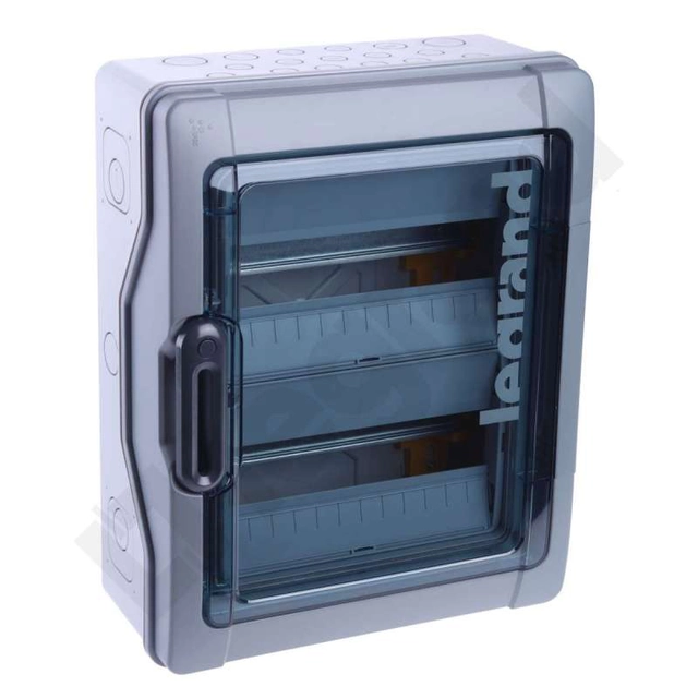 Legrand RN-65 601942 modular switchgear, surface mounted, 2x12 IP65 modules, transparent door