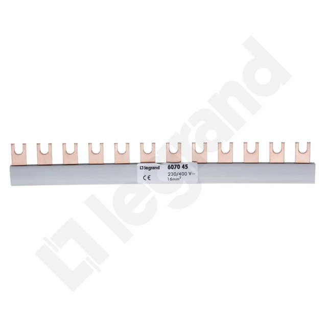 Legrand Spade busbar 1P 80A 16mm2 BI1/16 12 mod. - 607045