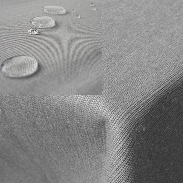 Leinenlook Jemidi ubrus, 135 x 180 cm, šedý, Polyester, 55262.25.07