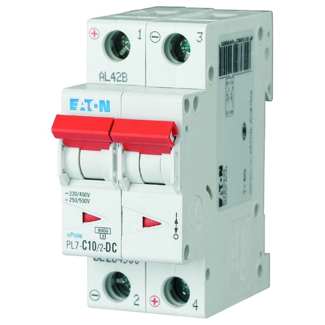 Leistungsschalter 10kA Gleichstrom PL7-C10/2-DC