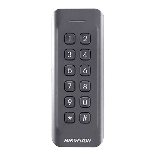 Leitor de proximidade RFID MIFARE 13.56Mhz com teclado integrado -HIKVISION DS-K1802MK