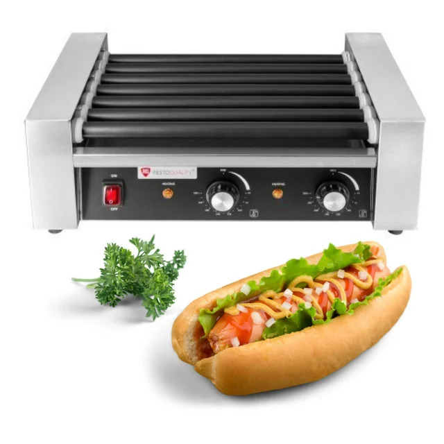 Leivänpaahdin hot dogeille 7 Teflonrullat 520x305x205 – täydellinen gastronomiaan