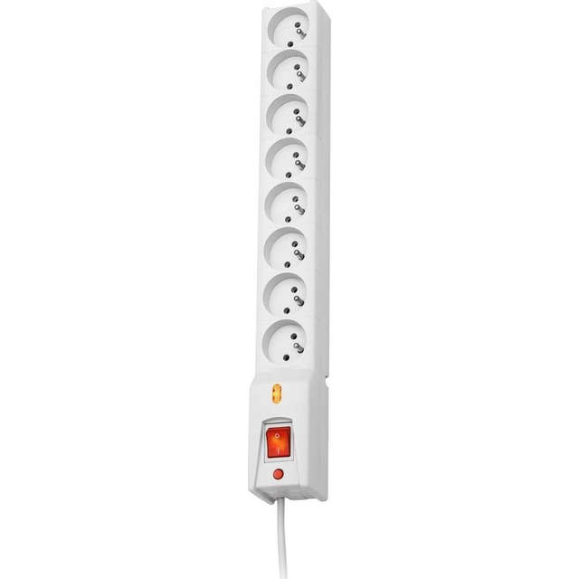 Lestar LX power strip 810 surge protection 8 sockets 5 m gray (LX810GA5SZARY)