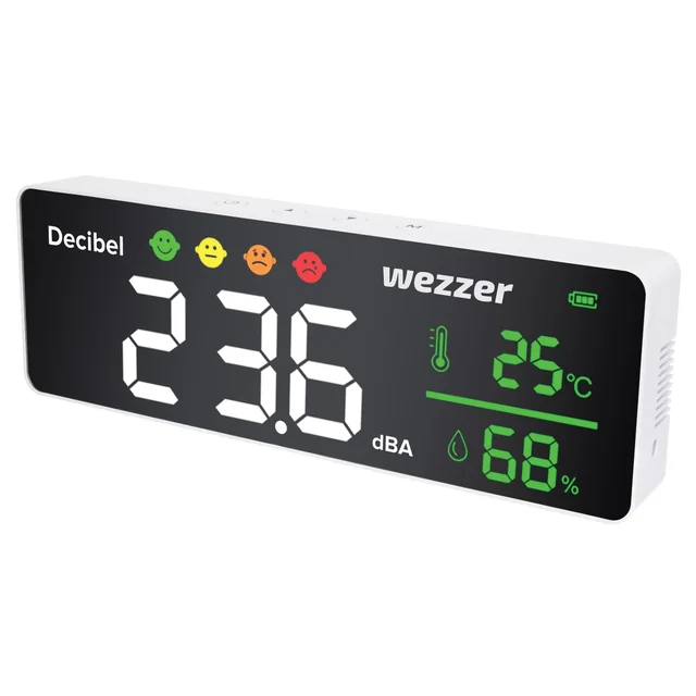 Levenhuk Wezzer Teo Thermohygrometer met geluidsintensiteitsmeter TH70