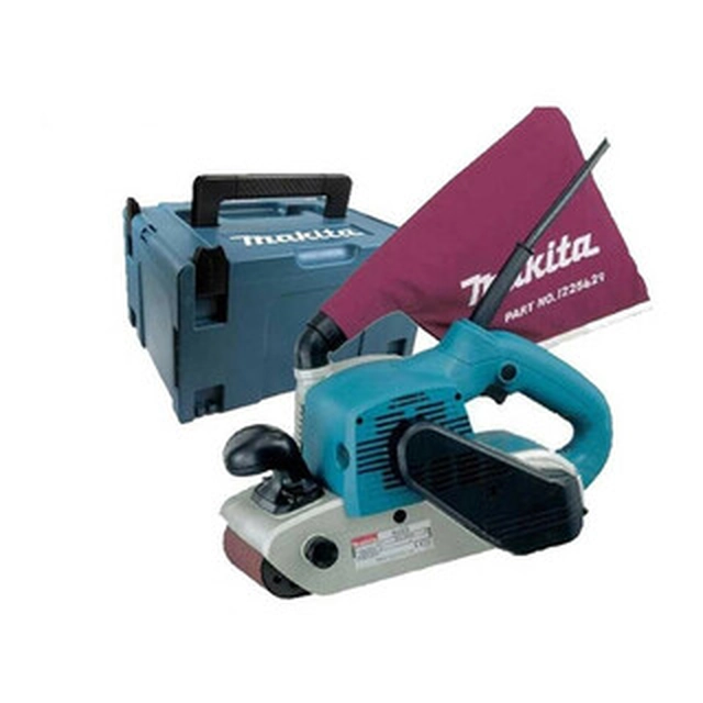 Levigatrice elettrica a nastro Makita 9403J Nastro: 610 x 100 mm | 1200 W | nel MakPac