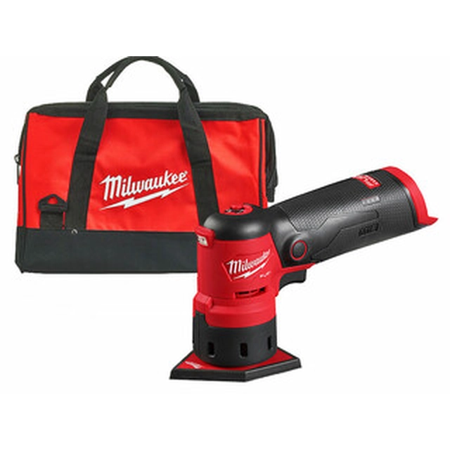 Levigatrice vibrante a batteria Milwaukee M12FDSS-0B 12 V | 63,5 x 88,8 mm | Senza spazzole in carbonio | Senza batteria e caricabatterie | In una scatola di cartone