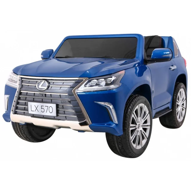 Lexus Battery Car LX570 Blue Remote Control EVA Wheels Radio MP3 LED