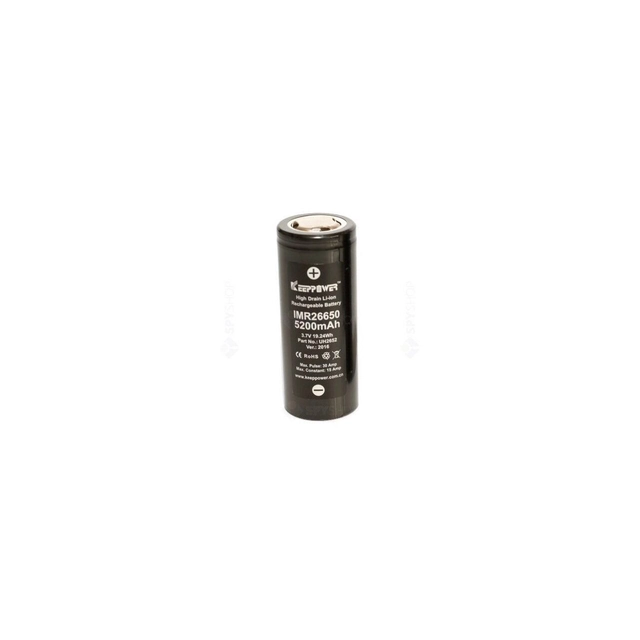 Li-Ion battery 26650 diameter 26mm x h 65mm 5,2A KeepPower