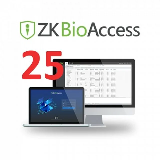 Licenza ZKBioAccess per porte 25 e utenti 4000 - Zkteco ZKBioAccess-25