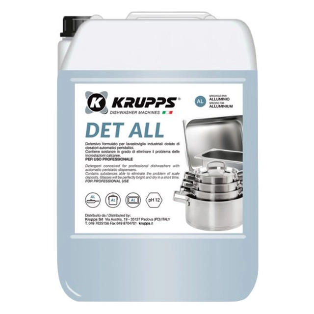 Lichid profesional pentru spalarea vaselor din aluminiu KRUPPS 12 kg | DET ALL | RQ