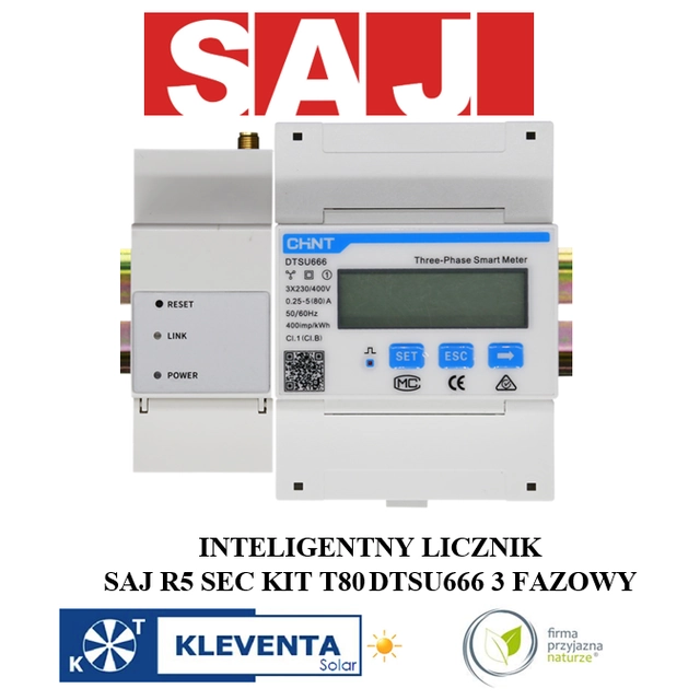 LICZNIK TRÓJFAZOWY SAJ SEC KIT T-80 DTSU666  |SAJ SEC KIT T-80 DTSU6660 3-PH| 