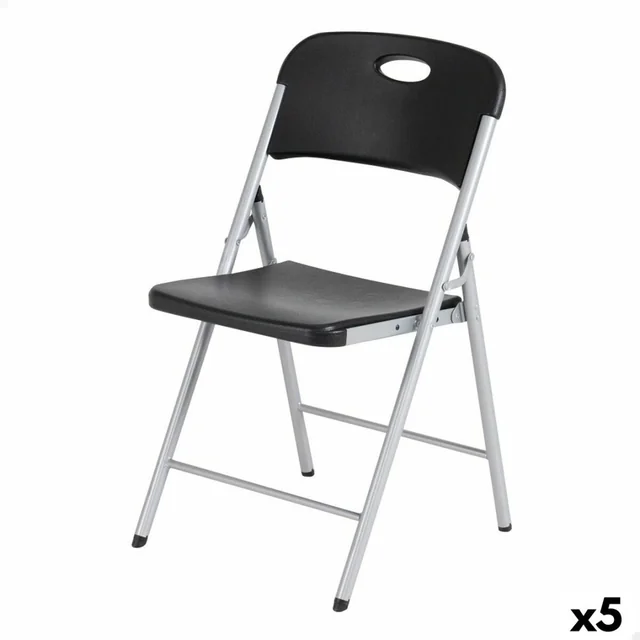 Lifetime Folding Chair Black 50 x 84 x 48,5 cm (5 Pieces)