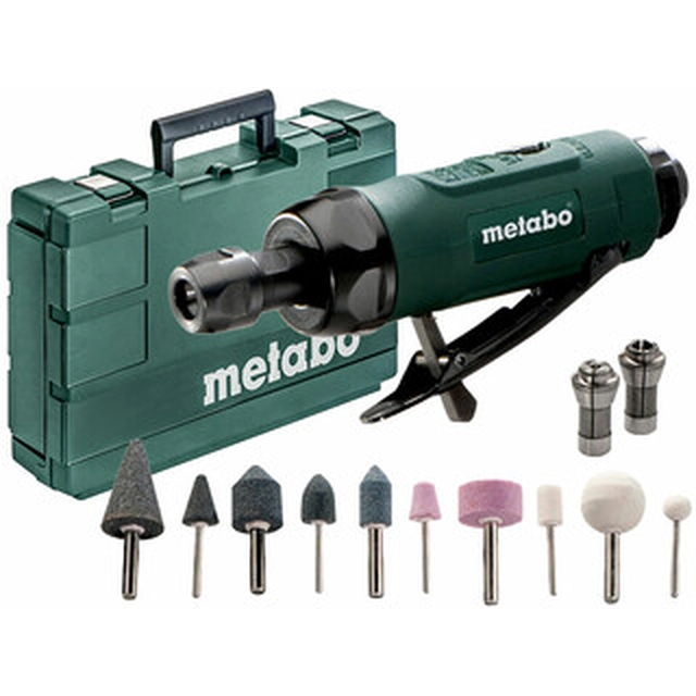 Lijadora recta neumática Metabo DG 25 Set 6,2 barra | 300 l/min