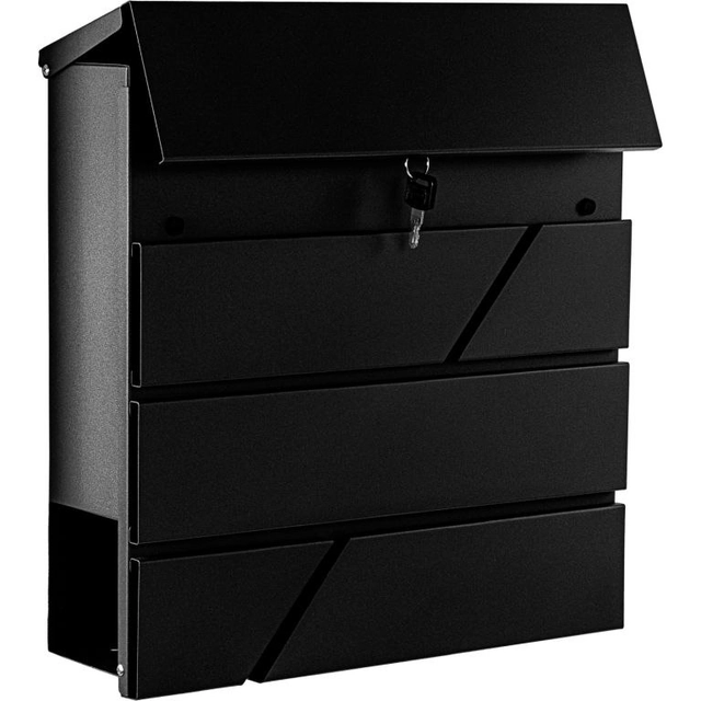 Lima letterbox, 370 x 370 x 100, black