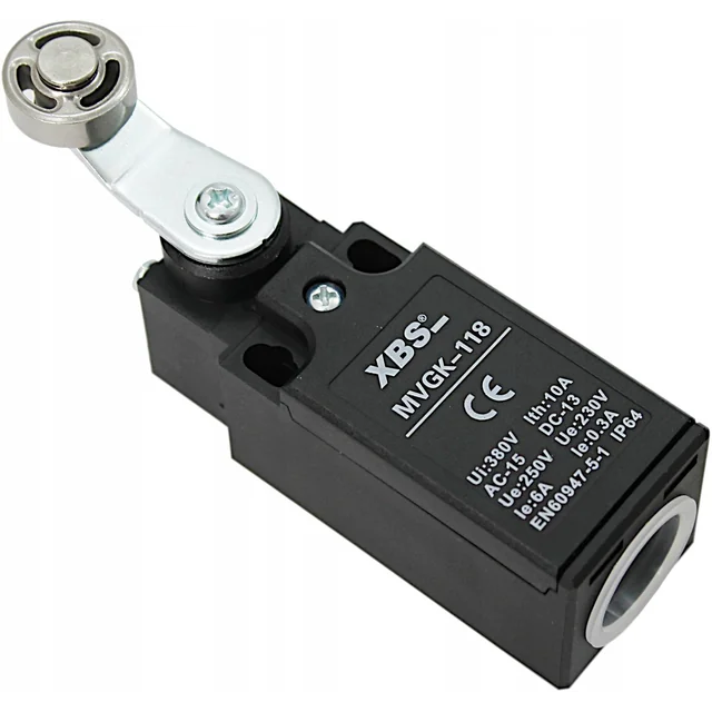 Limitador de carrera Interruptor de posición de palanca con rodillo 1NC/1NO Interruptor de límite con accionamiento de puerta con rodillos IP64