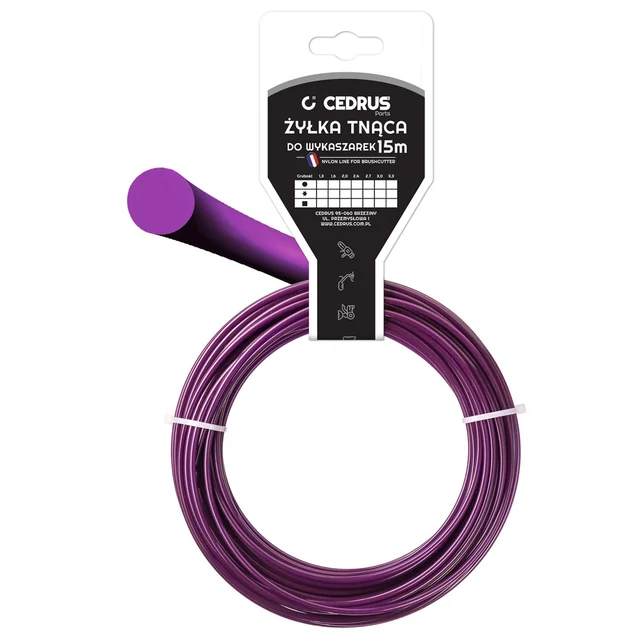 Linea di taglio 3.0/15M K Rotondo Viola In005298Y