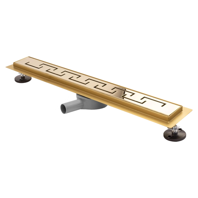 Linear drain Rea Greek gold gloss pro 80 cm- Additionally 5% discount with code REA5