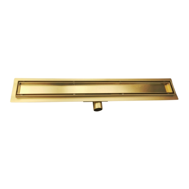 Linearer Abfluss unter der Kachel 2 in 1 120cm Seepferdchen OL-A02S-120-G - Gold