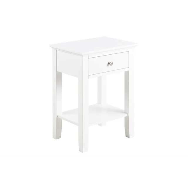 Linnea white bedside table