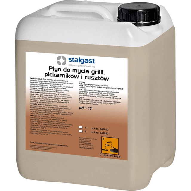 Liquid for cleaning grills and stoves 5 l